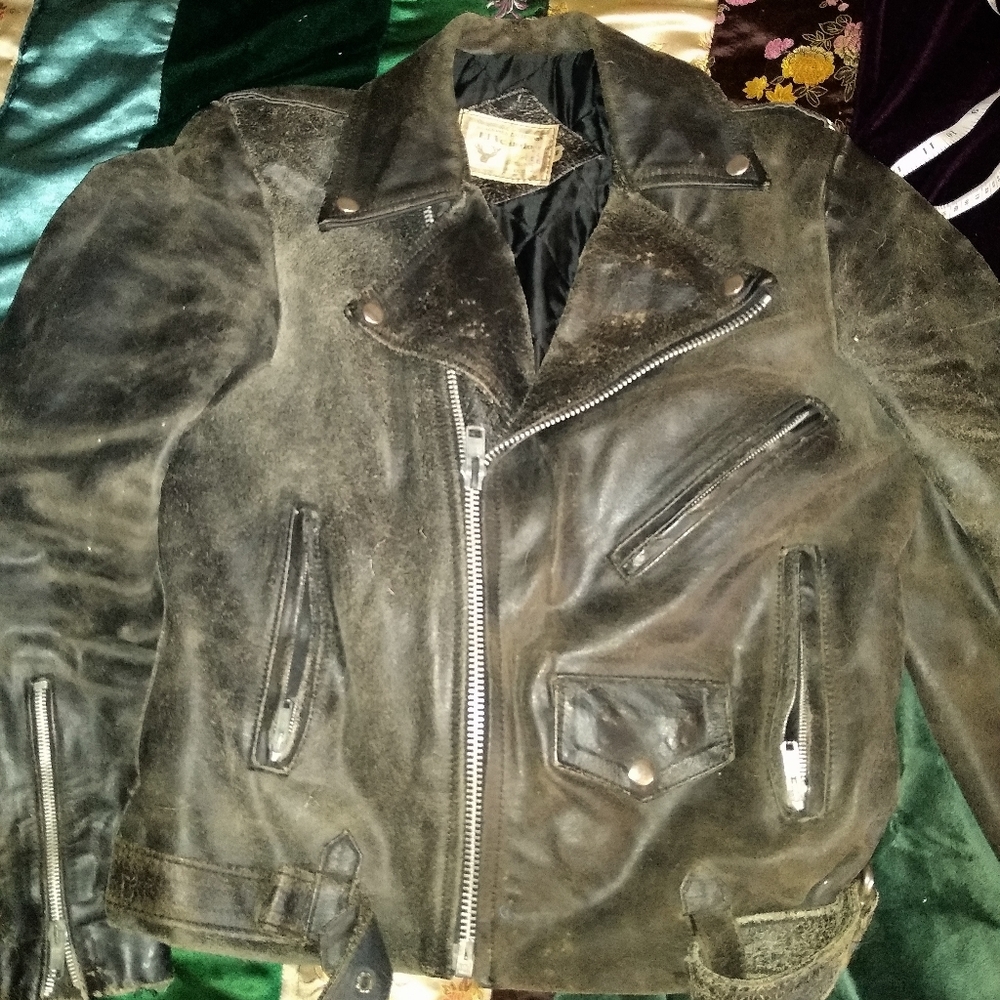 Vintage handmade leather jacket